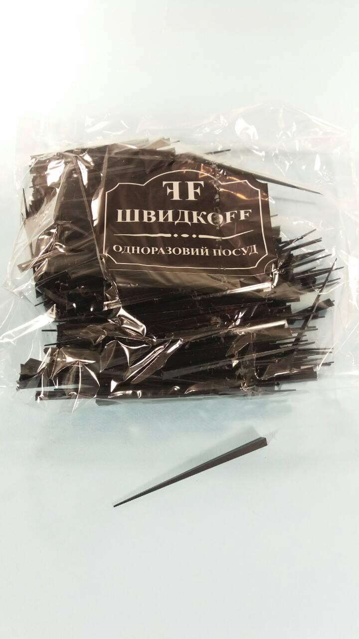 Шпажка для фруктів "Кристал а 500 чорна (1 пач.), фото 1