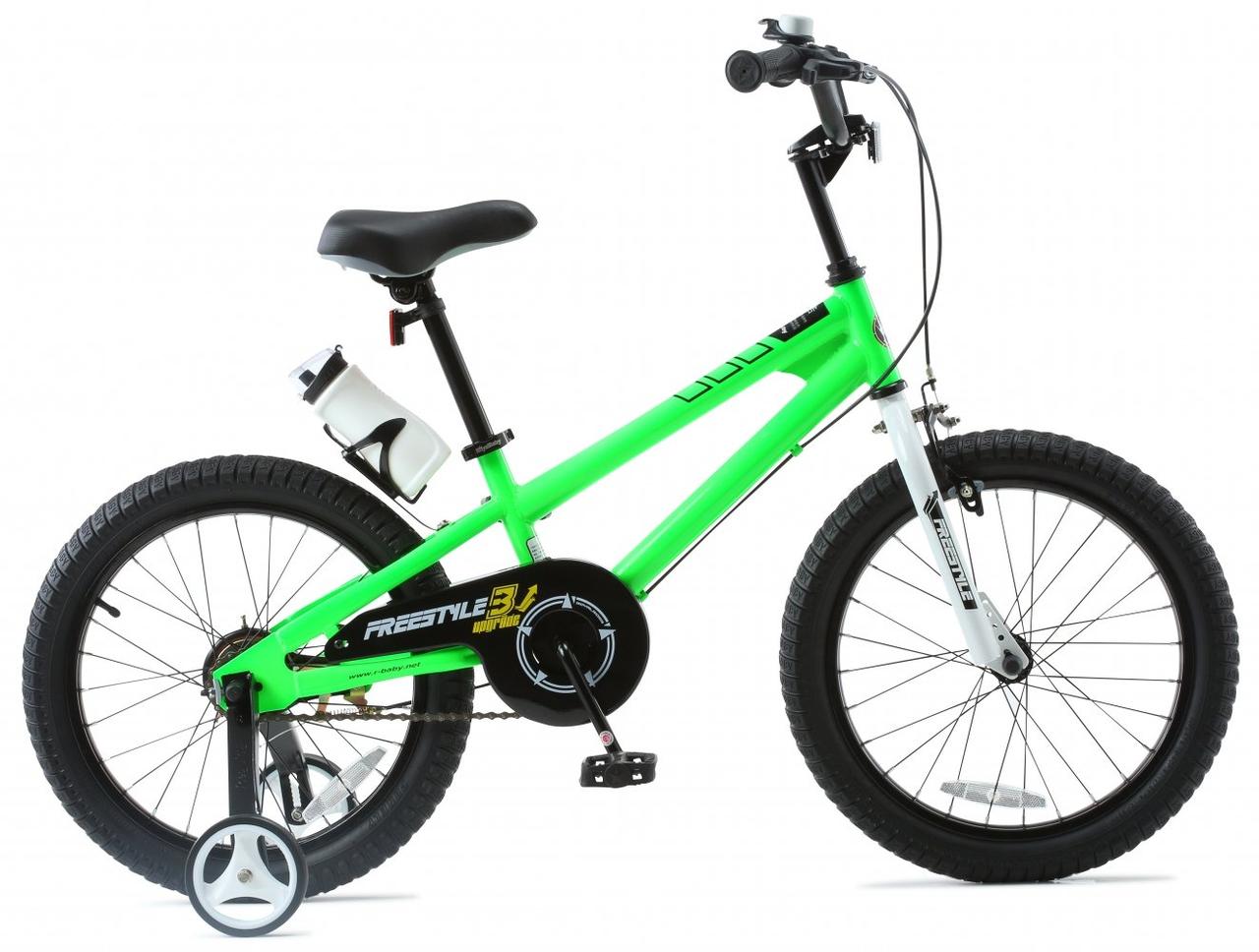 Велосипед RoyalBaby Freestyle Steel 18 Official UA 2023 зелений RB18B-6-GRN