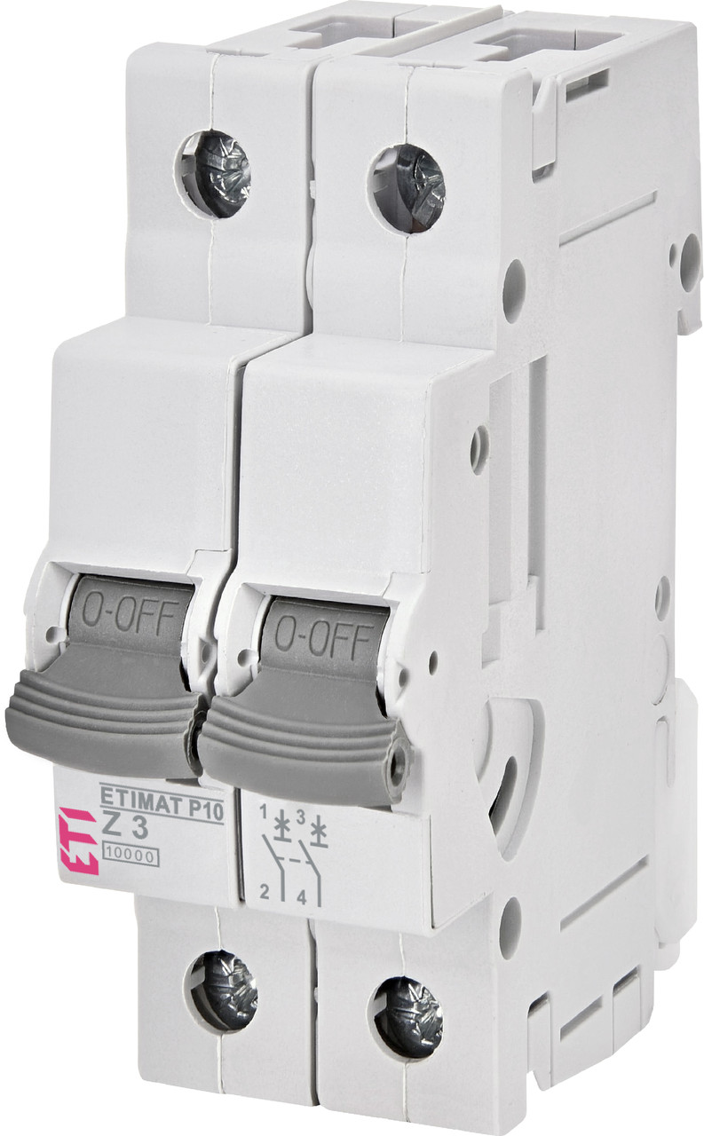 Авт. вимикач ETI ETIMAT P10 2p 3A Z 10kA 270324105, фото 1