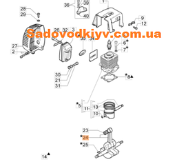 Колінвал для Oleo-Mac 755 (4191214)