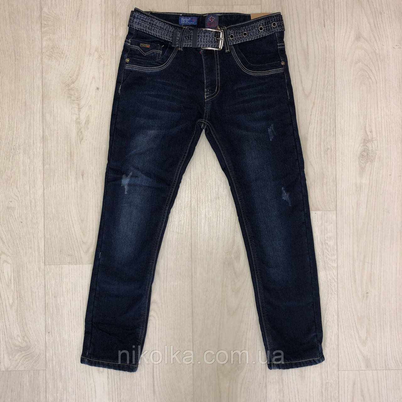 Джинси на флісі для хлопчиків оптом, Seagull, 134-164 рр., Арт. CSQ-89956, фото 1