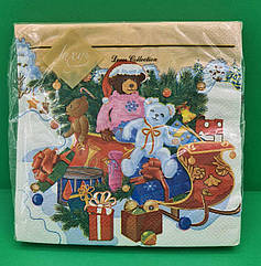 Серветка (ЗЗхЗЗ, 20шт) LuxyНГ Свято наближається (839) (1 пач.)