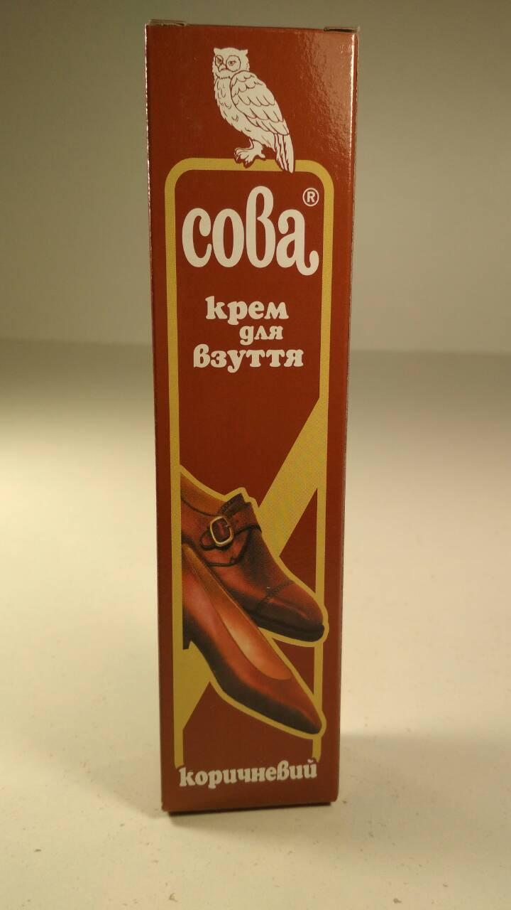 Крем для взуття "Сова" 50 г коричневий (1 шт.), фото 1