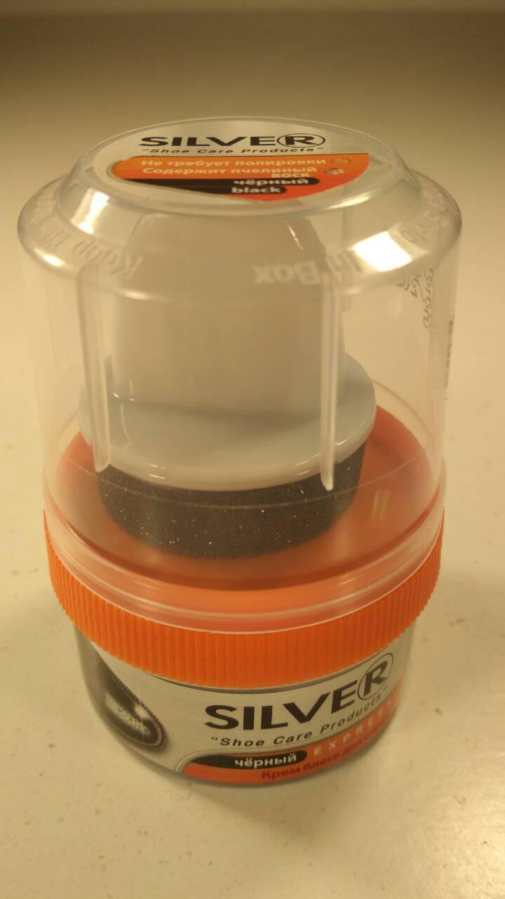 Крем для взуття "Silver Premium" банка 55ml чорний (1 шт.), фото 1