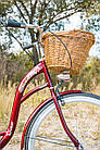 Велосипед жіночий міський VANESSA 28 Red  з кошиком Польща, фото 7