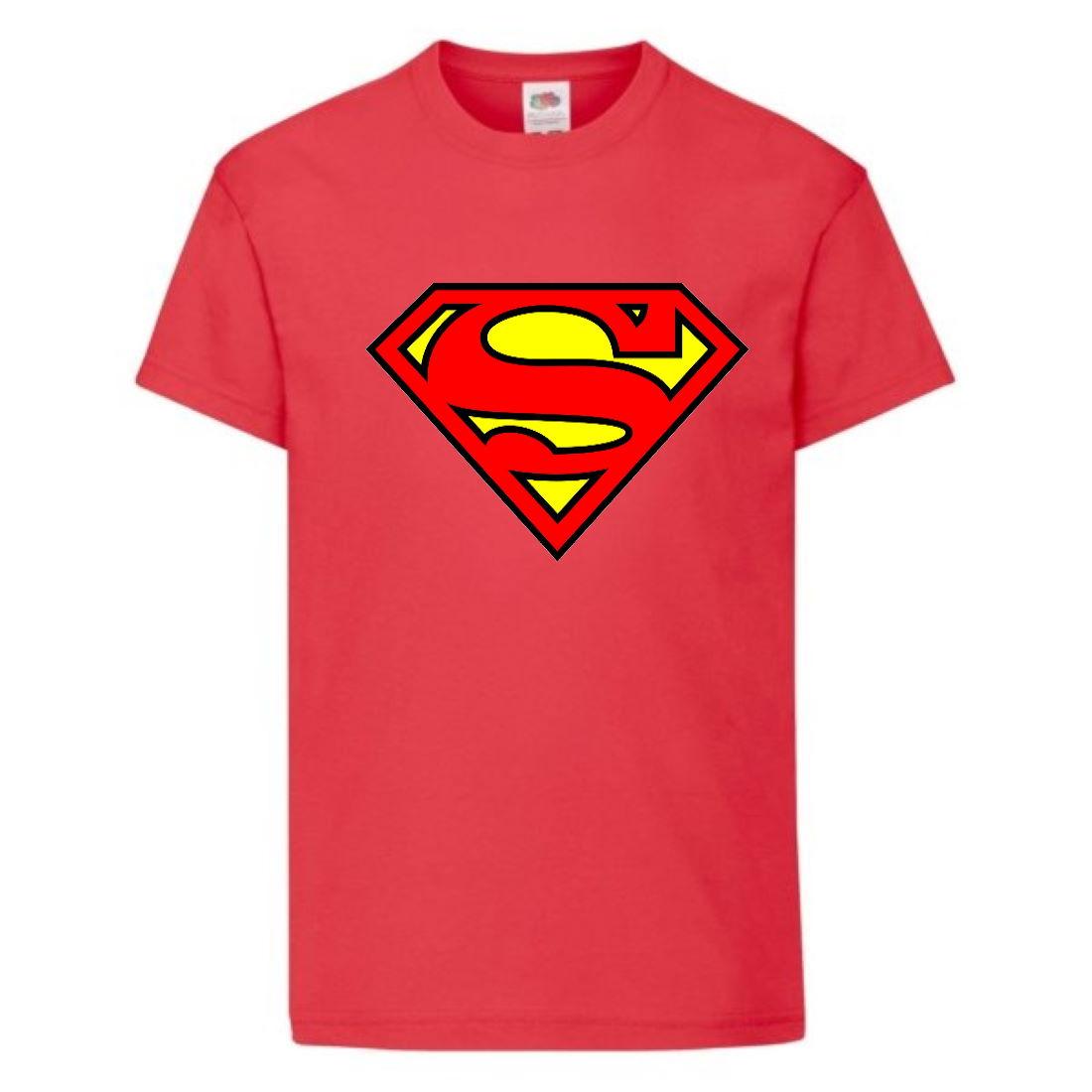 Футболка Супермен (Supermen-001) червона
