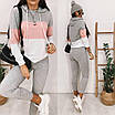 Стильний жіночий костюм у спортивному стилі з капюшоном, фото 7