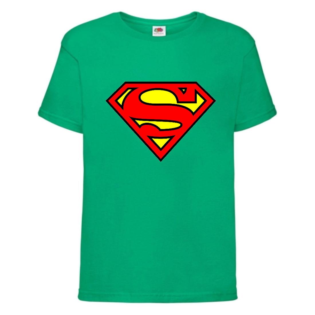 Футболка Супермен (Supermen-001) зелена