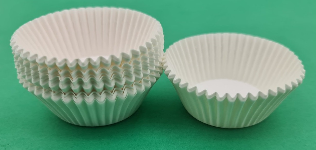 Тартолетка для чізкейк "Кругла біла"D45 H26 (100шт)/6а/ (1 уп.), фото 1