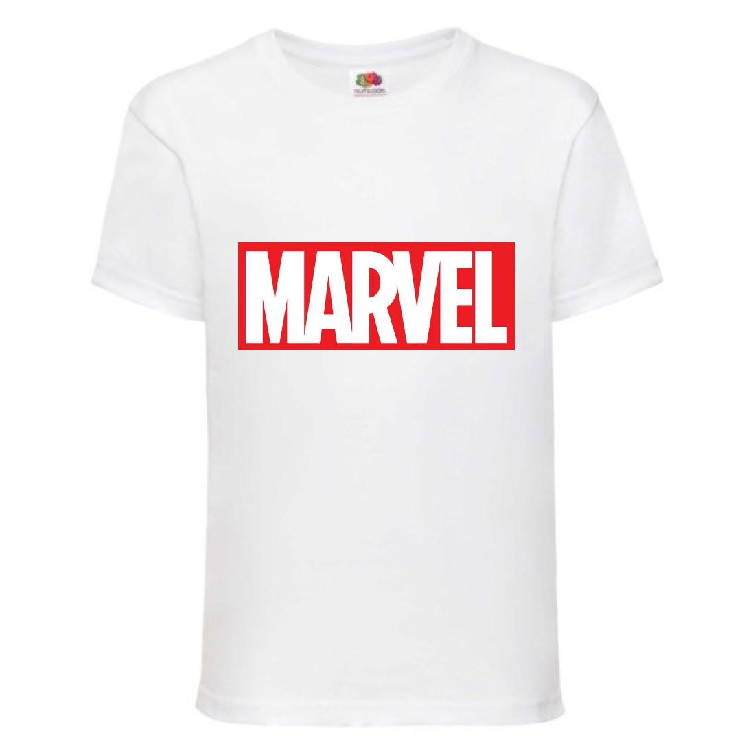 Футболка Марвел (Marvel-001) белая