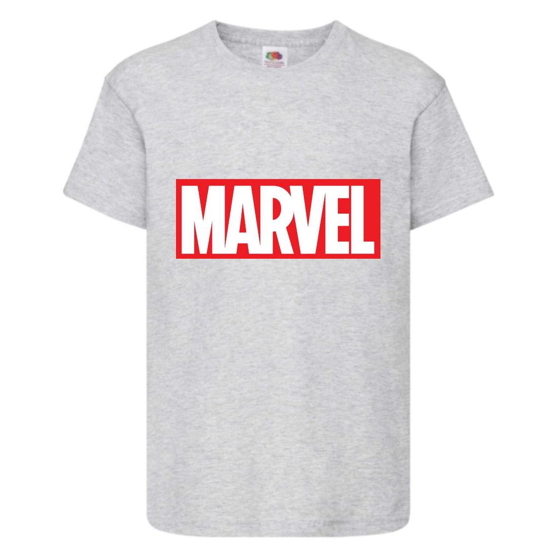 Футболка Марвел (Marvel-001) серая