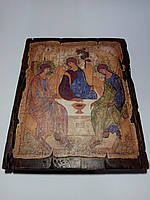 Икона Святой Троицы ручной работы