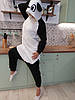 Піжама костюм Кігурумі Панда чорно-біла для хлопчиків та дівчаток виробництво Україна зріст 80-104 см., фото 2