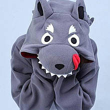 Пижама костюм Кигуруми Волк для всей семьи, детей, взрослых