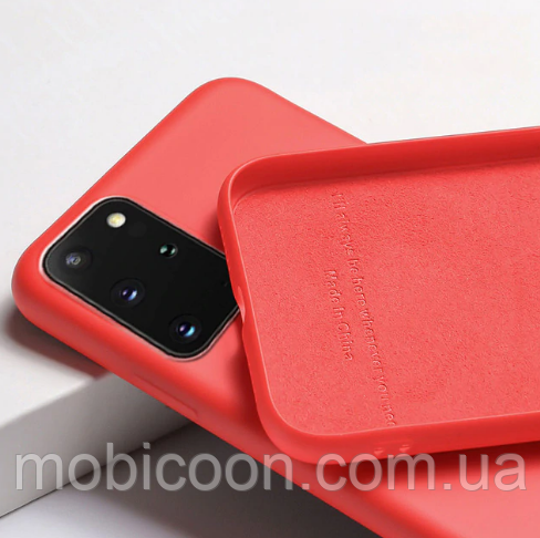 Чохол Silicone Case Full для Xiaomi mi 10 lite Red, фото 1