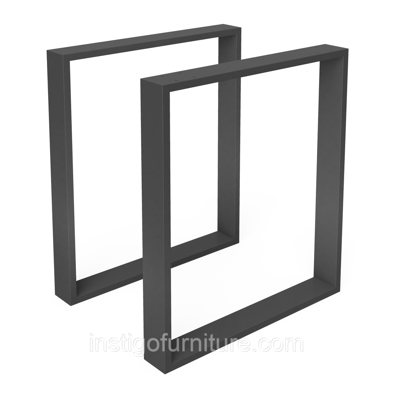Опора ніжка для столу з металу 600×80mm, H=730mm
