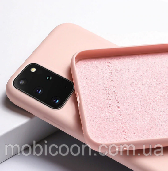 Чохол Silicone Case Full для Xiaomi mi 10 lite Pink