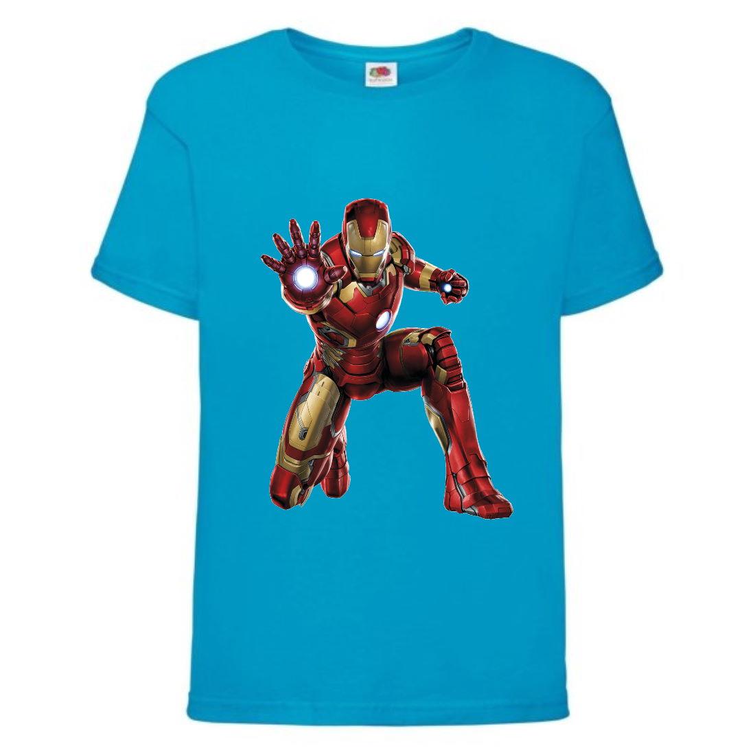 Футболка Залізна людина (Ironman-001) блакитна