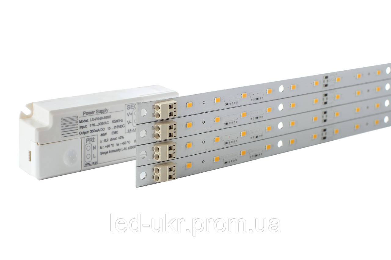 LED комплект 25Вт - світлодіодні лінійки і джерело живлення