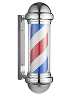 Стойка рекламная для барберов Eurostil Barber`s pole , Хром