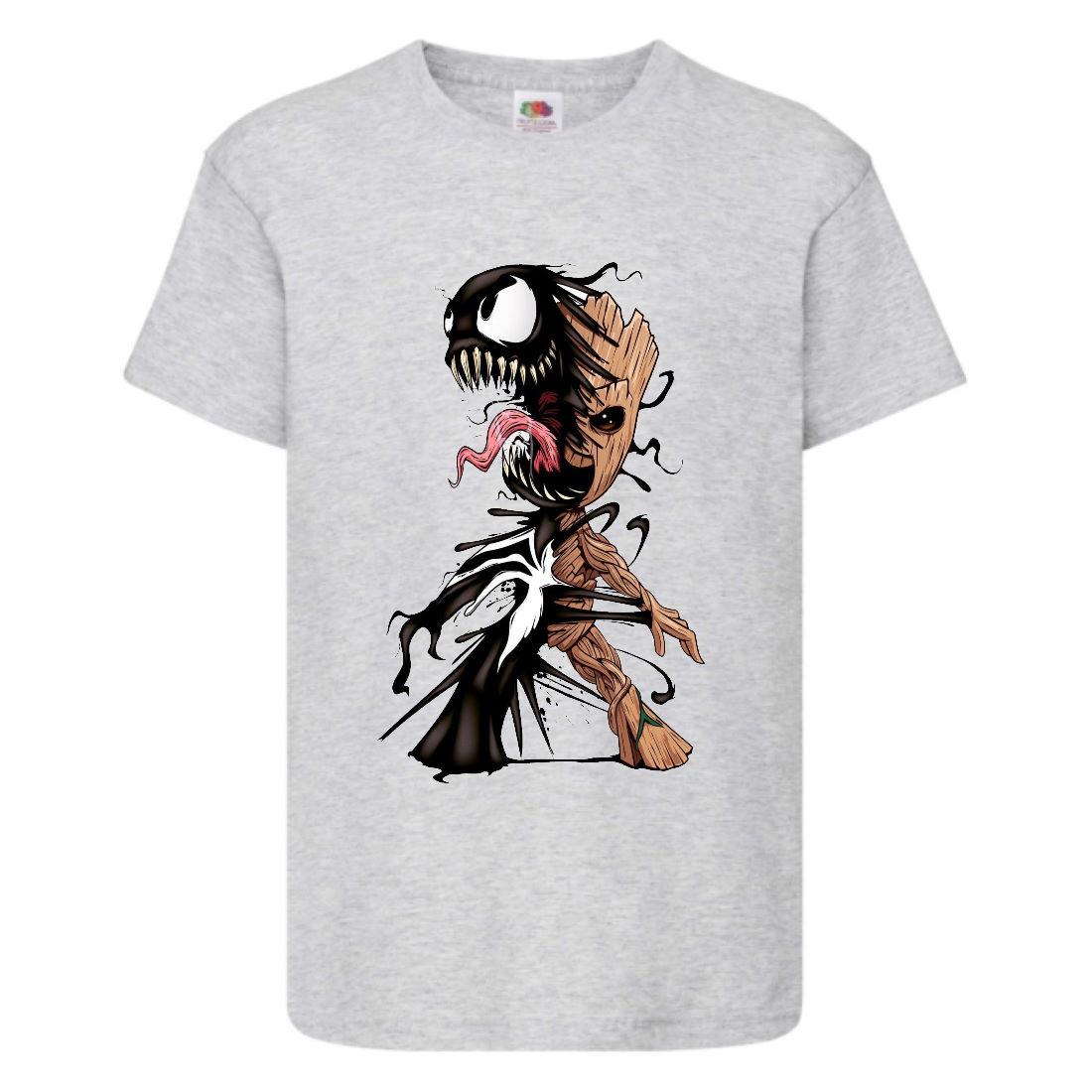 Футболка Веном-Грут (Venom-Groot-003) сіра