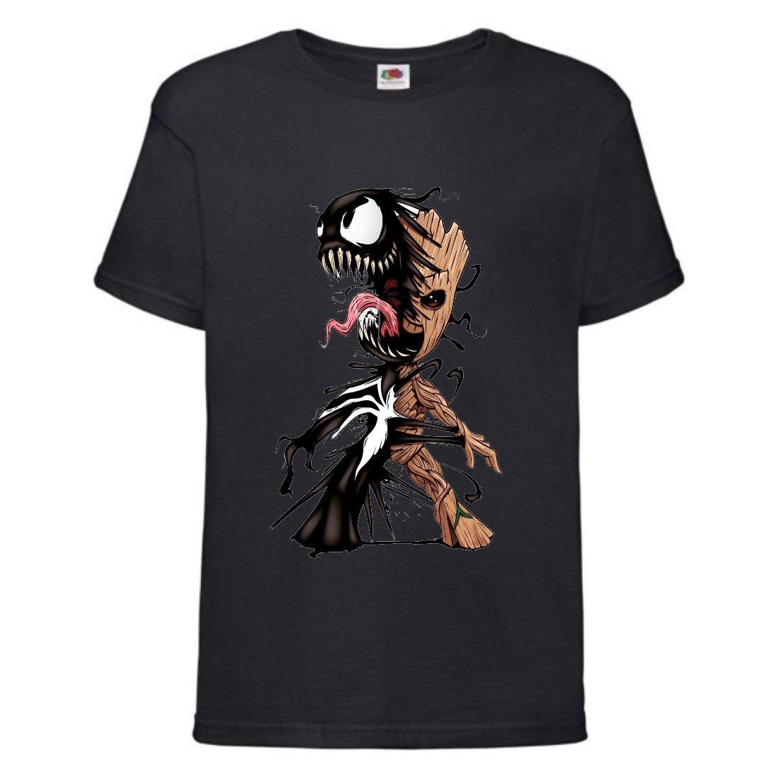 Футболка Веном-Грут (Venom-Groot-003) чорна