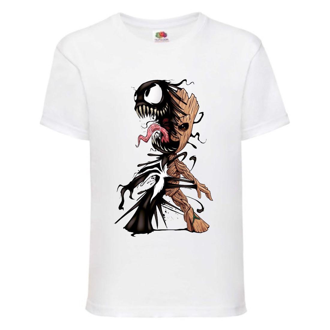 Футболка Веном-Грут (Venom-Groot-003) біла