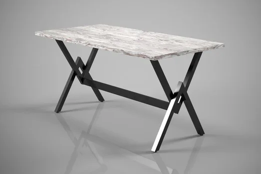 Обідній стіл Вектра Tenero 120х75 см прямокутний на металевих ніжках