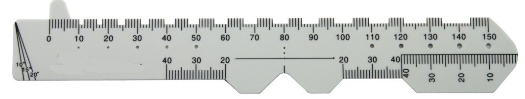 Лінійка ― пупиллометр для підбору окулярів