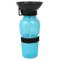 Поїлка для собак переносна Dog Water Bottle 7363, синя