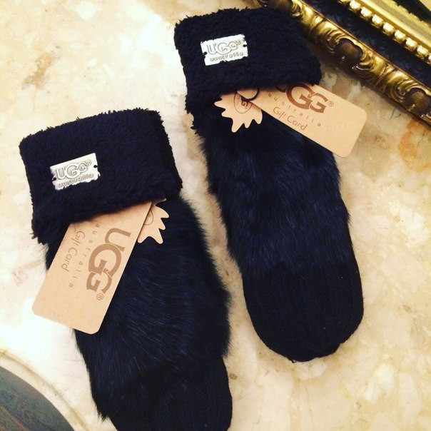 Жіночі стильні рукавиці "UGG" (розквітки)