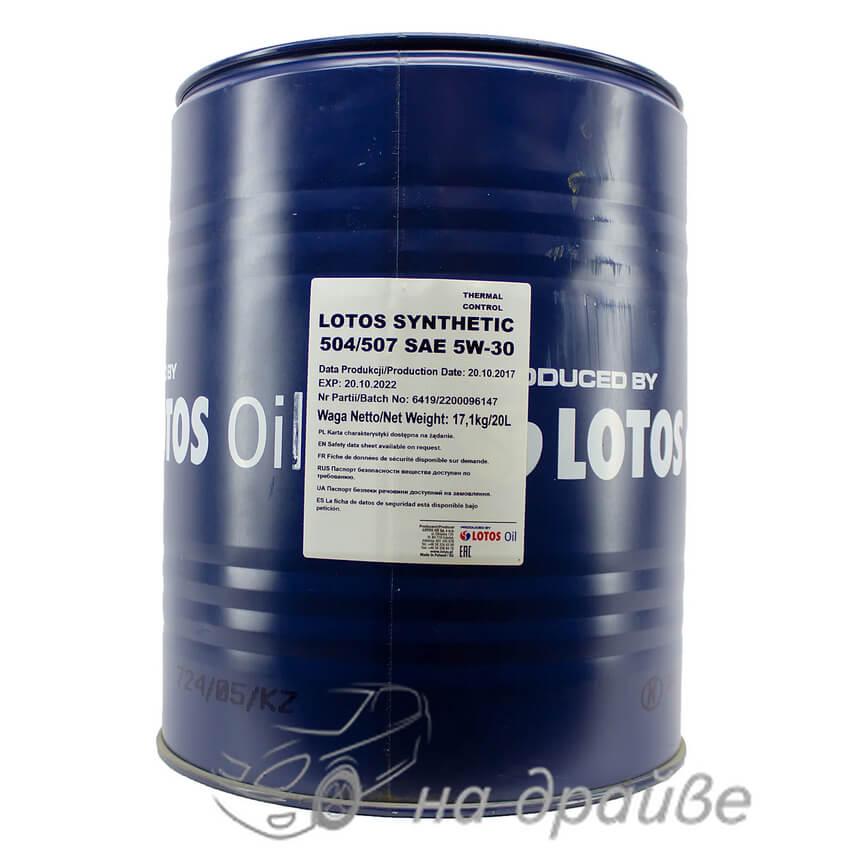 Олива моторна SYNTHETIC 504/507 5W-30 20 л Lotos Oil