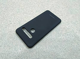 Матовий силіконовий чохол бампер для LG G8 Thinq чорний тонкий софт тач
