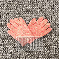 Демисезонные детские 2-5 лет теплые вязаные однослойные плотные перчатки для девочки детей 7096 Оранжевый А