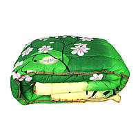 Недорого вовняна полуторна ковдра 145/215, тканина полікотон