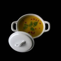 Порцелянова кокотниця / горщик із кришкою 0,40 л