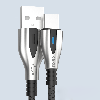 Кабель Kaku KSC-097 USB Type-C 1.2 m з індикатором - Black, фото 4
