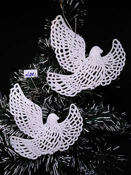 Прикраси на ялинку іграшки 3D Голуб 12*10 см