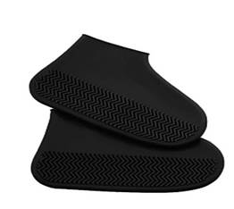 Силіконові чохли бахіли для взуття від дощу і бруду розмір M 37-41 розмір чорний