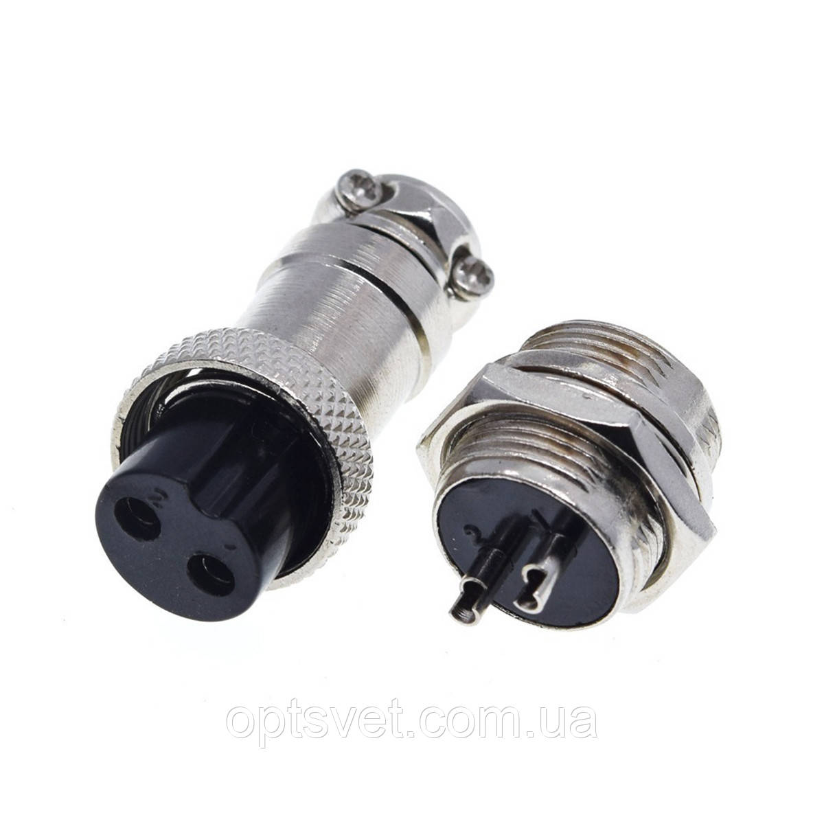 Коннектор для світлодіодних стрічок OEM №17 2pin-2pin "мама" + "тато" метал, фото 1