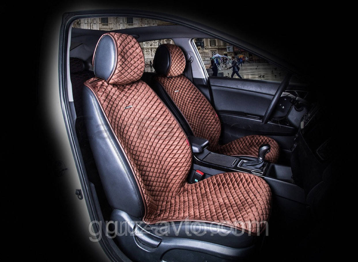 Накидки на сидіння CarFashion Moдель: CITY Кава-кава (21455)