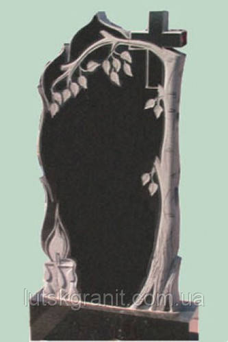 Виготовити оригінальний чорний гранітний пам'ятник у Луцьку, фото 1