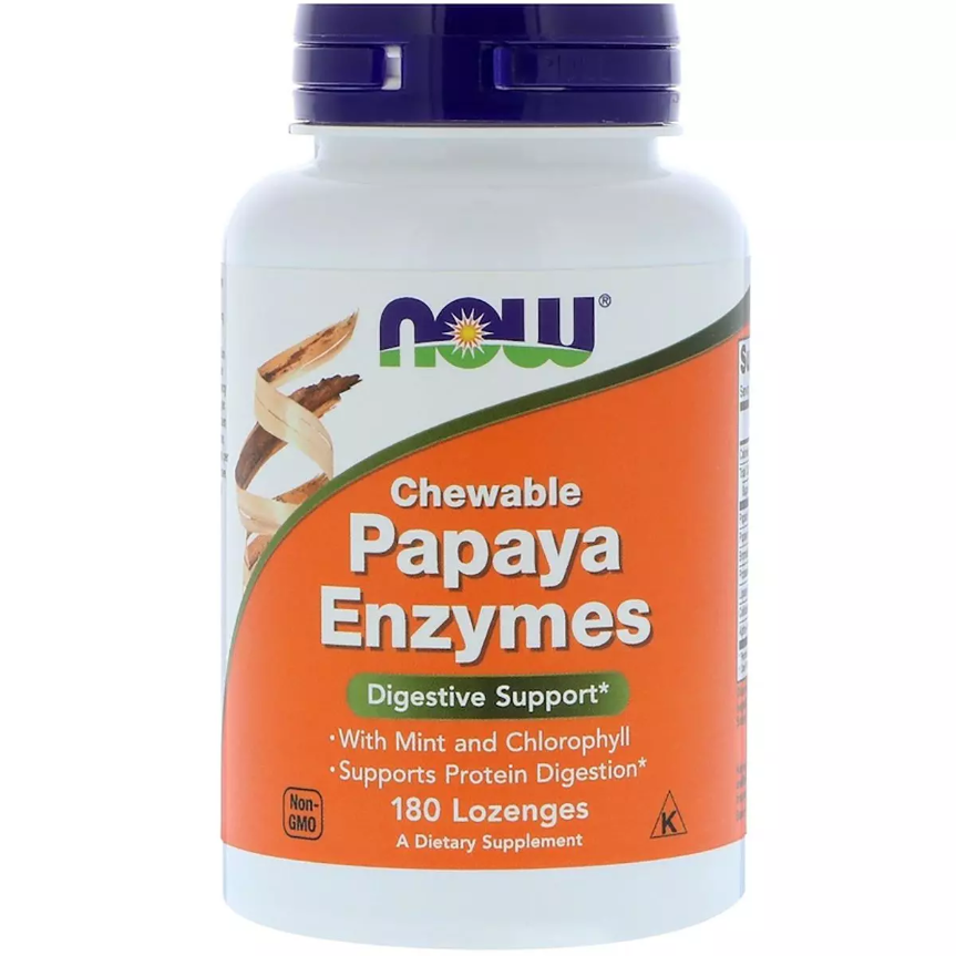 Травні Ферменти Папаї, Papaya Enzymes, 180 таблеток для розсмоктування