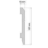 Плінтус ударостійкий LPC-18 Cezar з дюрополімер висотою 107 мм, Польща, фото 7