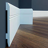 Плінтус ударостійкий LPC-18 Cezar з дюрополімер висотою 107 мм, Польща, фото 2