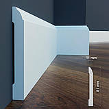 Плінтус з дюрополімера ударостійкий LPC-15 Cezar заввишки 81 мм, Польща, фото 6