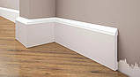 Плінтус з дюрополімера ударостійкий LPC-15 Cezar заввишки 81 мм, Польща, фото 7