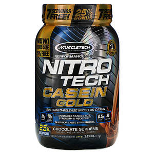 Казеїновий протеїн MuscleTech Nitro-Tech Casein Gold 1150 г