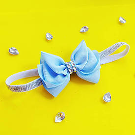 Дитяча пов'язка на голову Метелик, блакитна