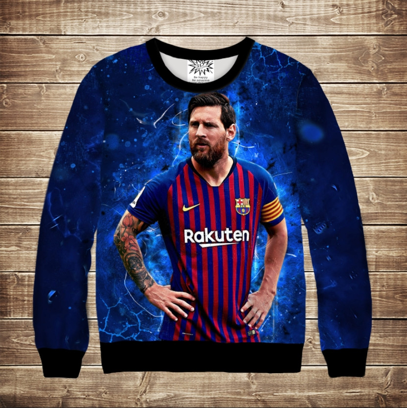 Світшот з 3D принтом Messi The Best